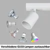 ZMH LED stropní světlo bílé stropní reflektor 2 plameny 2ER Náhled obrázku produktu 4