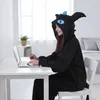Pyjama Onesie Kigurumi Verkleidung Zahnlos Blau XXL: 185 - Produktbild-Vorschau 2