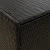 vidaXL Gartenschrank Schwarz 100x55,5x80 cm Poly Rattan Produktbild-Vorschau 3