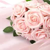 Rosenstrauß-Set mit 25 dekorativen künstlichen rosa Produktbild-Vorschau 2
