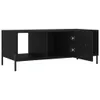 vidaXL Table basse noire 102x50x40 cm Bois composite Voir les images du produit 6