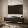 A modern living room with a TV stand and television. Produktbild-Vorschau