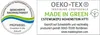 Marketing badges and certifications for sustainability and product quality. Produktbild-Vorschau