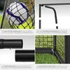 Branka na fotbal od tectake, odolná vůči povětrnostním Náhled obrázku produktu 4