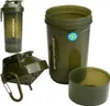 A disassembled green Smartshake shaker bottle is displayed against a white background, with its components laid out separately. Voir les images du produit