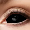 Schwarze Kontaktlinsen Sclera für das ganze Auge 6 Monate haltbar ohne Sehstärke Hexe Zombie Halloween-Zubehör Fasching Karneval Mottoparty Produktbild-Vorschau