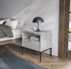 Nachttisch MISHEEL grau 54x39x56 cm mit Schublade und Produktbild-Vorschau 5