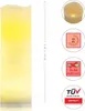 LED Kerze 30cm Wachs Creme mit Timer Flackereffekt Produktbild-Vorschau 2