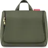 A studio shot of a green toiletry bag. Produktbild-Vorschau