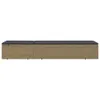 Sonnenliege Poly Rattan Braun und Dunkelgrau Produktbild-Vorschau 5