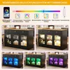 Uitbreidbare keukenbar met LED-verlichting, eettafel met 3 Productafbeelding-voorbeeld 6
