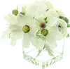 Set de décoration "White" Vase avec bouquet de fleurs, vase Voir les images du produit 3