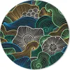 MuchoWow® Mauspad Mousepad Muster - Blumen - Glühen 40x40 Produktbild-Vorschau 1