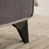 Polsterbett LAVORO Einzelbett 90x200, grau - Bett mit Produktbild-Vorschau 5