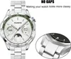 Für Huawei Watch GT 5 46mm Three Bead Edelstahl Ersatz Produktbild-Vorschau 4