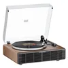 Walnuss Bluetooth-Plattenspieler Turntables mit 4 Produktbild-Vorschau 2
