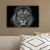 Wanddeko 30x20 cm - Tiere - Löwe - Schwarz - Weiß, Deko Produktbild-Vorschau 5
