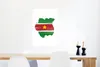 MuchoWow® Poster Karte mit Flagge Suriname 40x60 cm - Produktbild-Vorschau 5