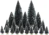 LuVille Weihnachtsdorf-Miniatur Bristle Trees - 21 Stück - Produktbild-Vorschau 1