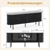 TV-Schrank mit Relief-Oberfläche, Spanplatte, ovaler Produktbild-Vorschau 8