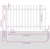 vidaXL Gartenzaun Woerden mit Speerspitze Stahl 181 x 100 Produktbild-Vorschau 4