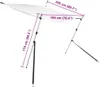 vidaXL T-Top-Beschattungsverlängerung Weiß 174x205x Produktbild-Vorschau 8