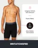 FM London heren, 4-pack bamboe boxershorts, lange Productafbeelding-voorbeeld 3
