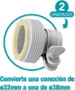 INTEX 29061 - Adattatore B 32/38 mm (confezione doppia) Anteprima dell’immagine prodotto 29