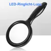 LED Leselupe 30x Vergrößerung, Handlupe mit 33 LEDs Licht, Produktbild-Vorschau 2