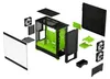 Pop Air RGB Green Core TG Clear Tint, Tower-Gehäuse Produktbild-Vorschau 9