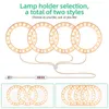 A product image showing multiple ring lights connected to a USB cable with a controller, and two smaller images at the bottom showing different arrangements of the ring lights. Náhľad obrázku produktu