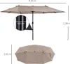 Outsunny dvojitý slnečník s ručnou kľukou, 455 x 270 cm, Náhľad obrázku produktu 3