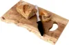 A wooden cutting board with a loaf of bread and a knife. Náhľad obrázku produktu