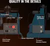 A close-up marketing image of a blue welding positioner with various control buttons and switches labeled with text. Anteprima dell’immagine prodotto