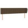 VidaXL 3117595, Dark brown, Polyester, Holz, 1830 mm, 78 Produktbild-Vorschau 1