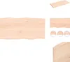 vidaXL Tischplatte 80x40x2 cm Massivholz Eiche Unbehandelt Produktbild-Vorschau 1