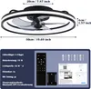 Jayseuw Ventilateur de plafond LED Plafonnier 3 Voir les images du produit 2