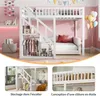 Kinderetagenbett 140x200 mit Treppe, Stauraum und Geländer, Produktbild-Vorschau 4