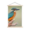 MuchoWow® Textilposter Vogel - Eisvogel - Zweig 40x60 cm Produktbild-Vorschau 1