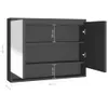 vidaXL Spiegelschrank fürs Bad 80x15x60 cm MDF Anthrazit -  Produktbild-Vorschau 9