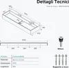 doporro Lavabo Bagno Sospeso / da Appoggio Rettangolare con Anteprima dell’immagine prodotto 7