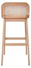Set Barhocker Eiche, Samt & Wiener Geflecht H65 LUNA Produktbild-Vorschau 6