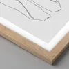 Gerahmtes Poster - Rahmen in heller Eiche - Träumerei Frau Produktbild-Vorschau 2