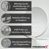 PremiumX DELUXE100 Satellitenantenne 100 cm Aluminium Produktbild-Vorschau 3