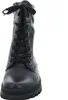 A black lace-up boot is shown from the front against a white background. Produktbild-Vorschau