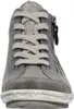 A close-up, front-facing view of a gray women's boot. Produktbild-Vorschau