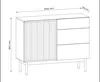 AX LIVING Kommode mit Schubladen Santarco K1T3S 106cm, Produktbild-Vorschau 3
