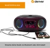 Denver TCL-212BT Boombox mit CD, Bluetooth, USB, AUX & Produktbild-Vorschau 3