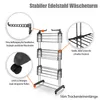 A diagrammatic image of a drying rack with callouts highlighting its features. Produktbild-Vorschau