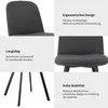 lot de 4 chaises de salle à manger en tissu bouclé, Calme Voir les images du produit 5